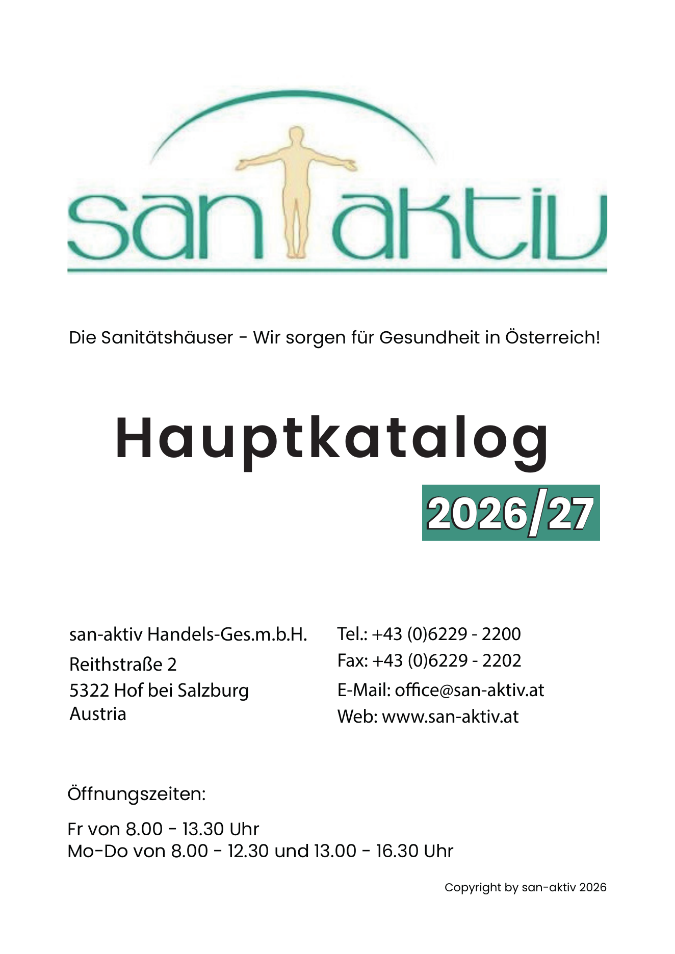 San Aktiv Hauptkatalog 2026/27