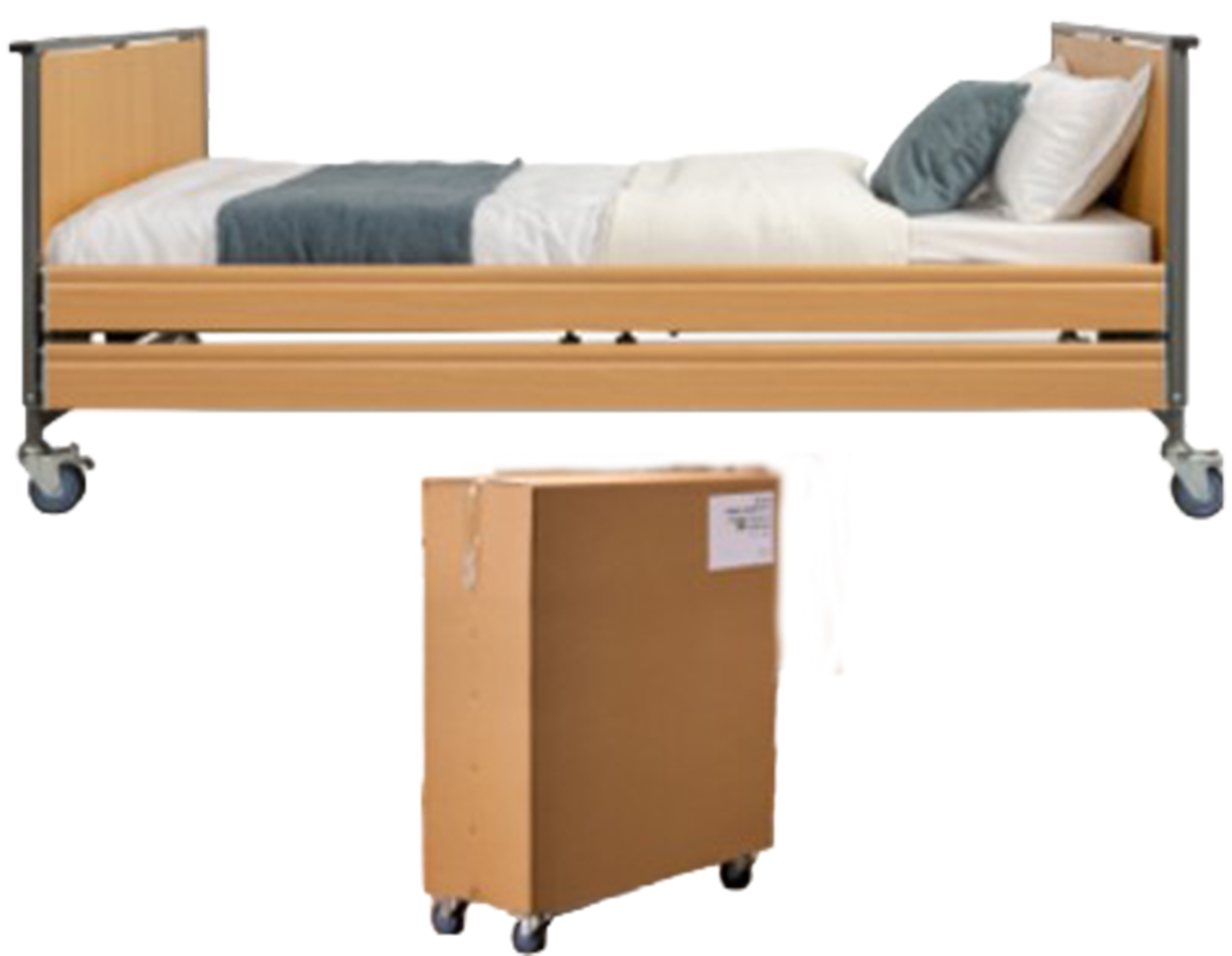 Pflegebett Ecofit S, Einzelabnahme möglich