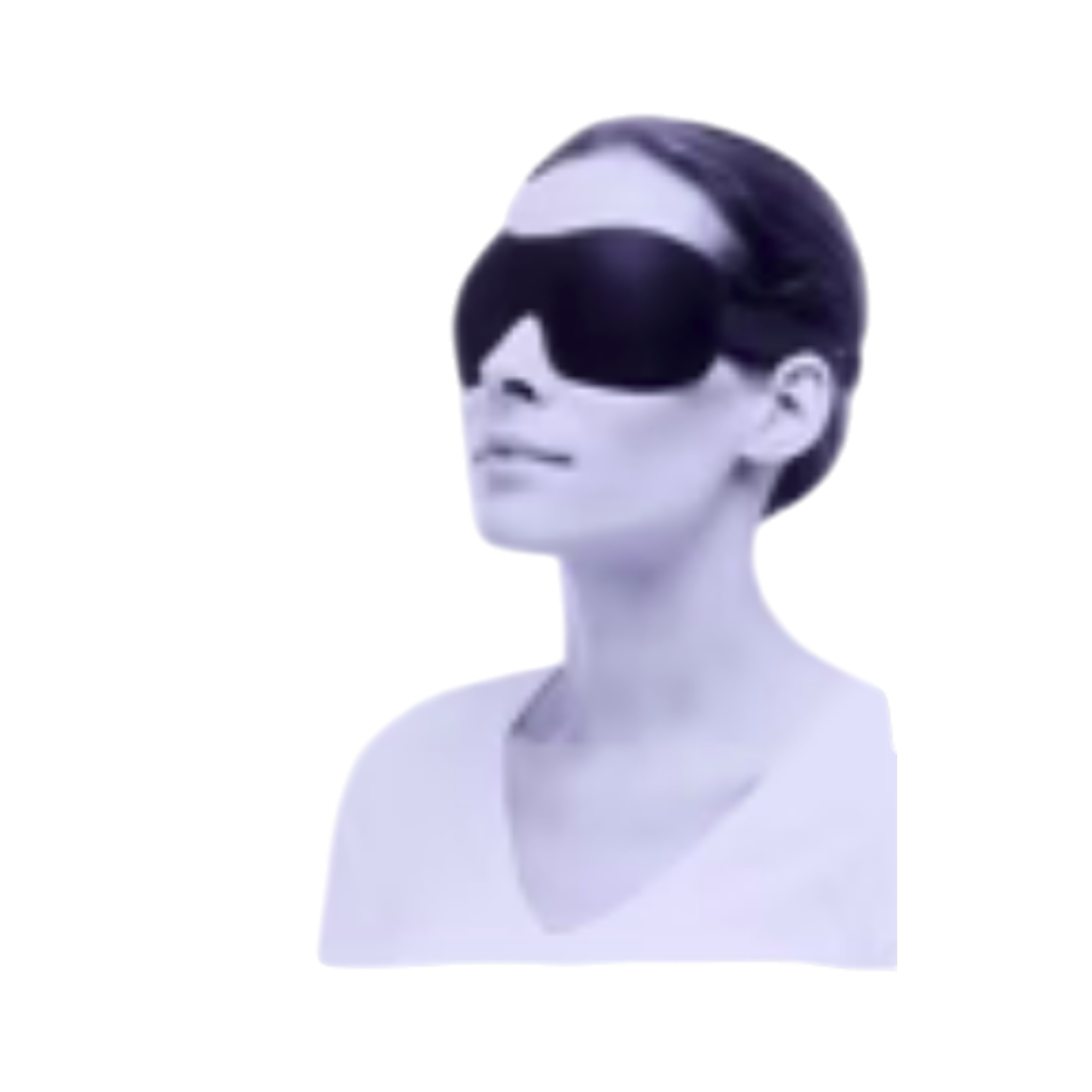 Schlafmaske ergonomisch, schwarz