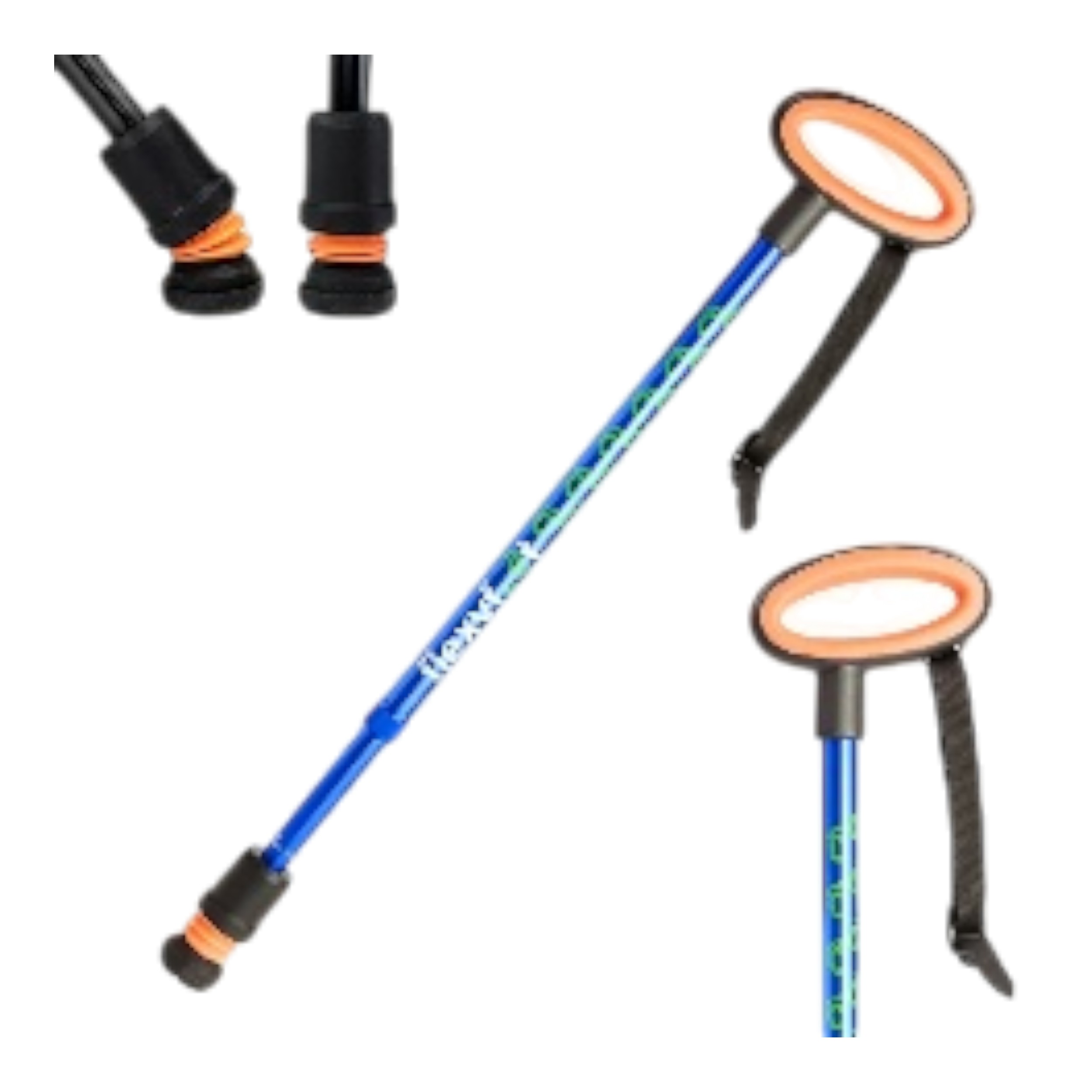 Flexifoot Gehstock Teleskop Oval