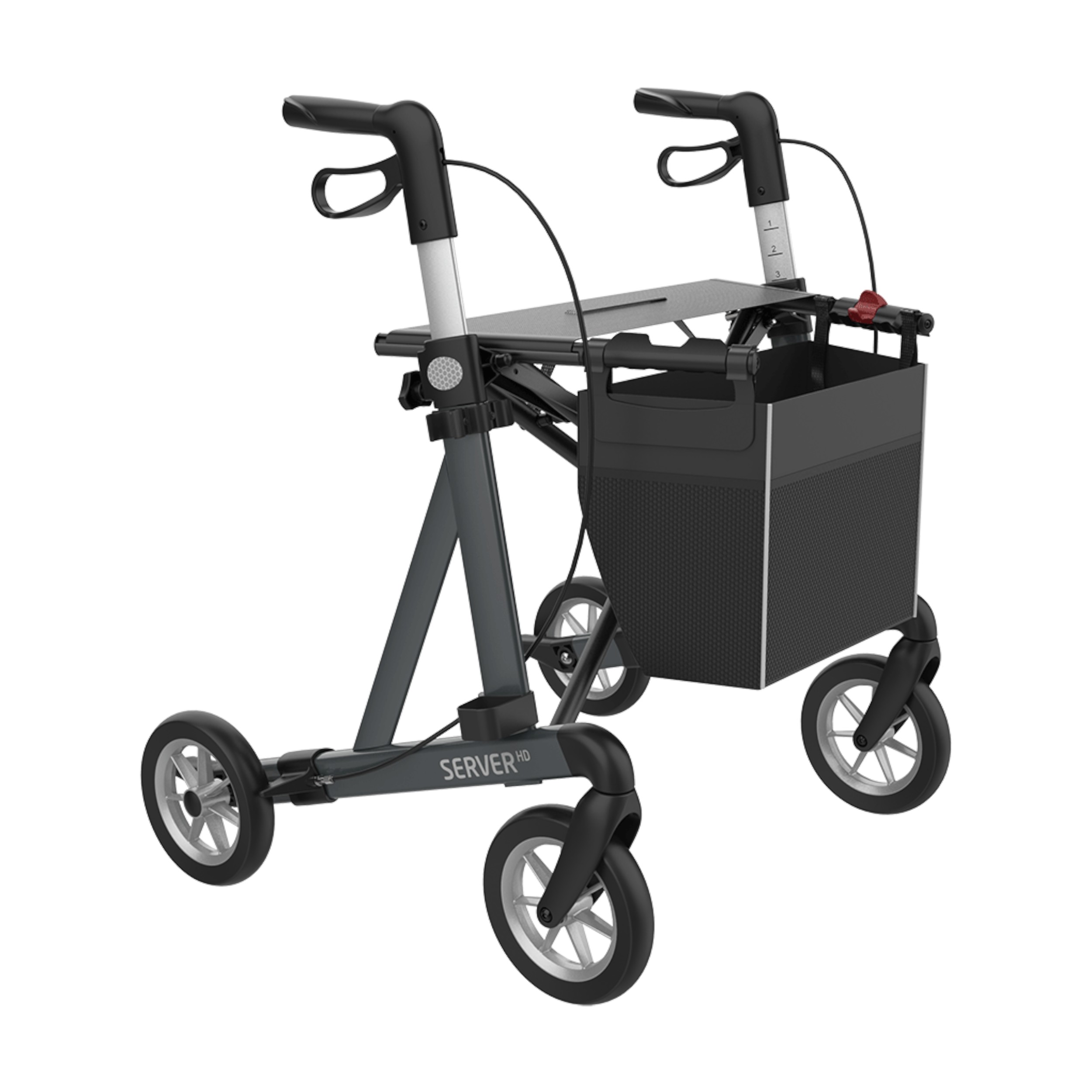 Aluminium Rollator Server HD, Farbe